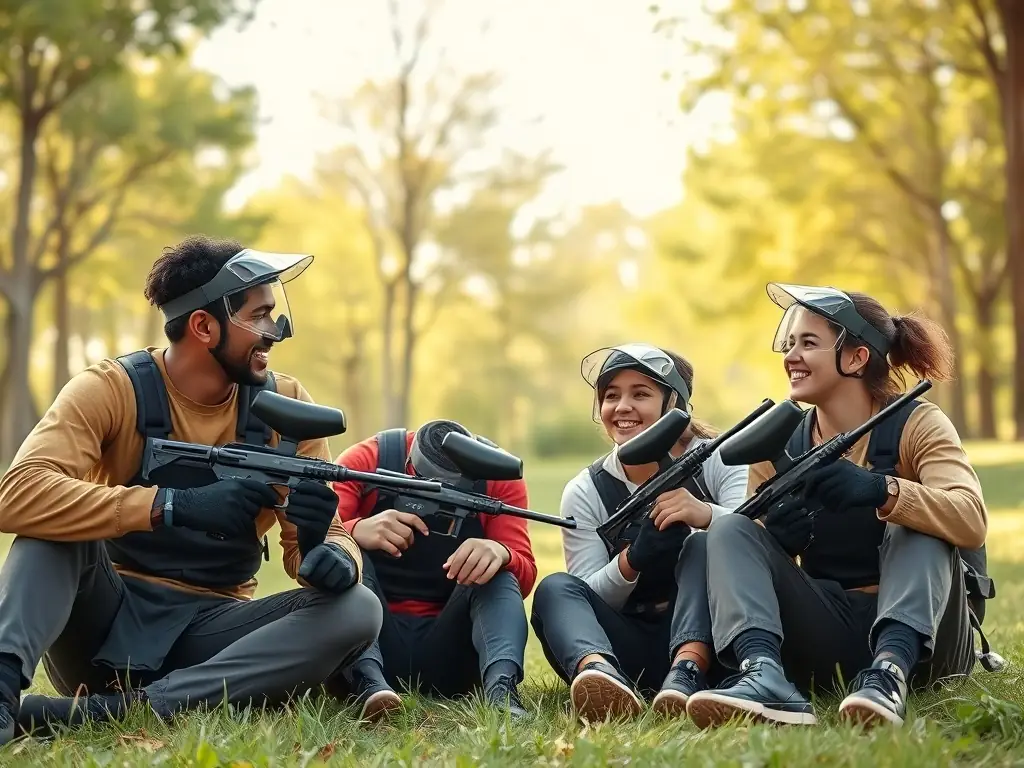 A diverse group of young participants engaging in an inclusive sports program, demonstrating cooperation and teamwork in a supportive and adaptive environment.
